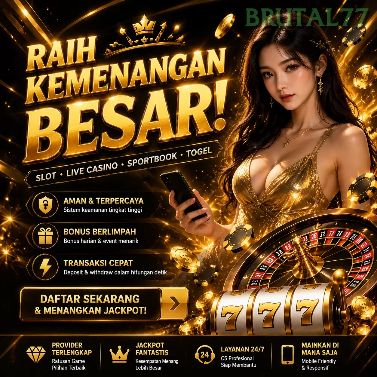 Cara Mendaftar dan Verifikasi Akun di brutal77